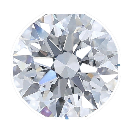1.55 ct round lab-grown diamond, D color, VVS2 clarity, IGI certified, still from its 360° video