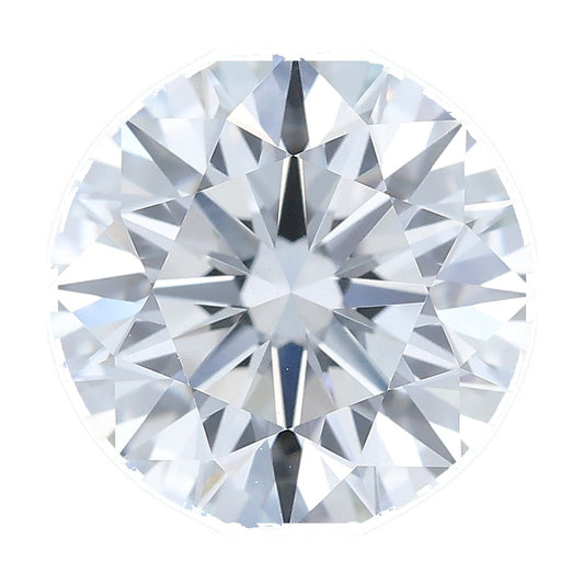 1.55 ct round lab-grown diamond, E color, VS1 clarity, IGI certified, still from its 360° video