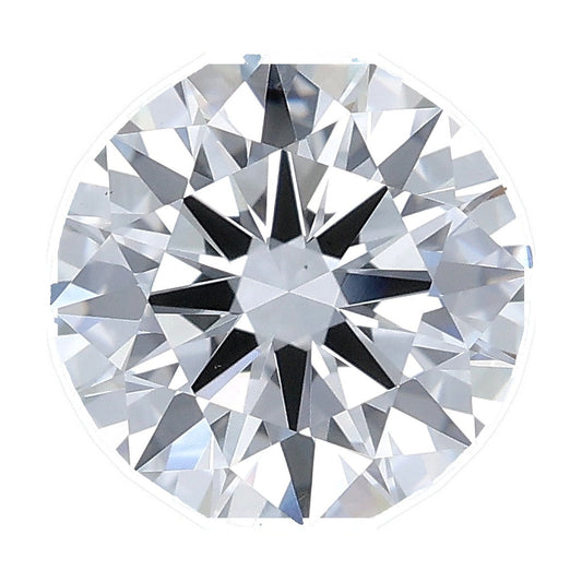 1.55 ct round lab-grown diamond, E color, VS1 clarity, IGI certified, still from its 360° video