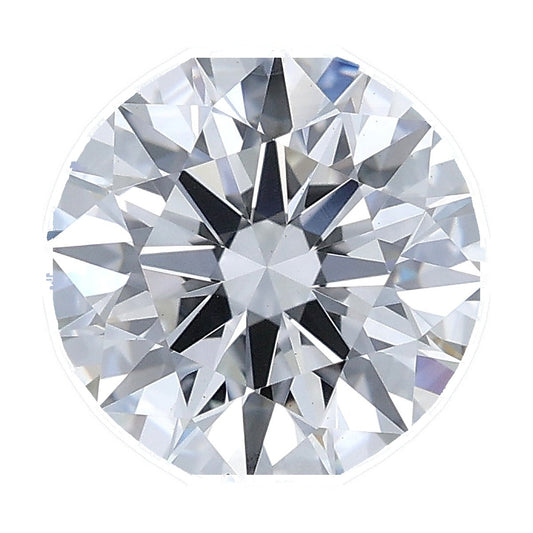 1.55 ct round lab-grown diamond, E color, VS1 clarity, IGI certified, still from its 360° video