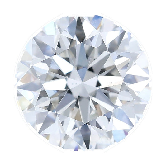 1.55 ct round lab-grown diamond, E color, VS2 clarity, IGI certified, still from its 360° video