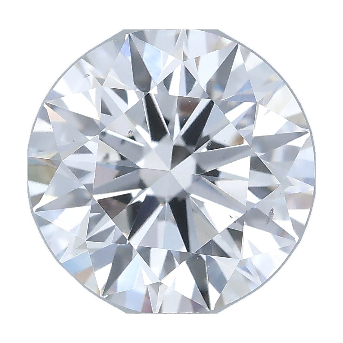 1.55 ct round lab-grown diamond, E color, VS2 clarity, IGI certified, still from its 360° video