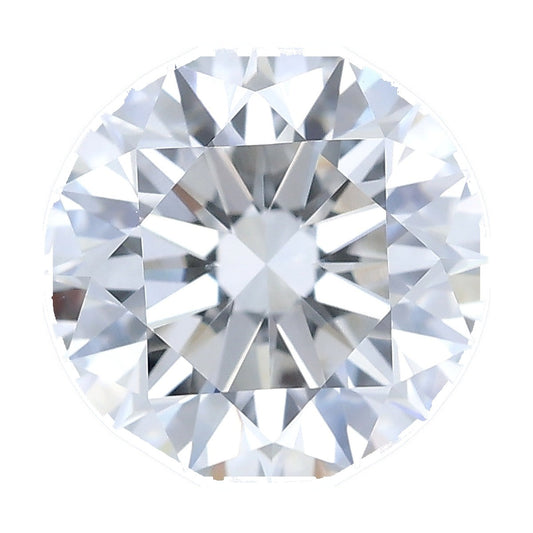1.55 ct round lab-grown diamond, F color, VS1 clarity, IGI certified, still from its 360° video