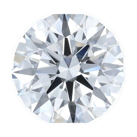 1.55 ct round lab-grown diamond, F color, VS1 clarity, IGI certified, still from its 360° video
