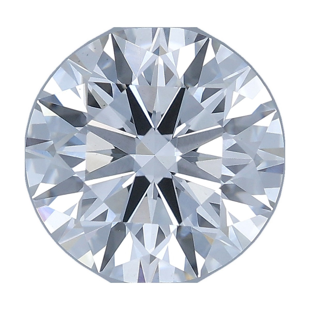 1.55 ct round lab-grown diamond, F color, VS1 clarity, IGI certified, still from its 360° video
