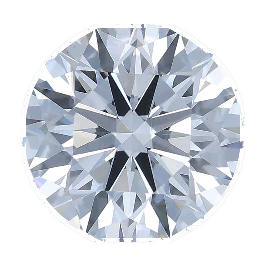 1.55 ct round lab-grown diamond, F color, VS1 clarity, IGI certified, still from its 360° video