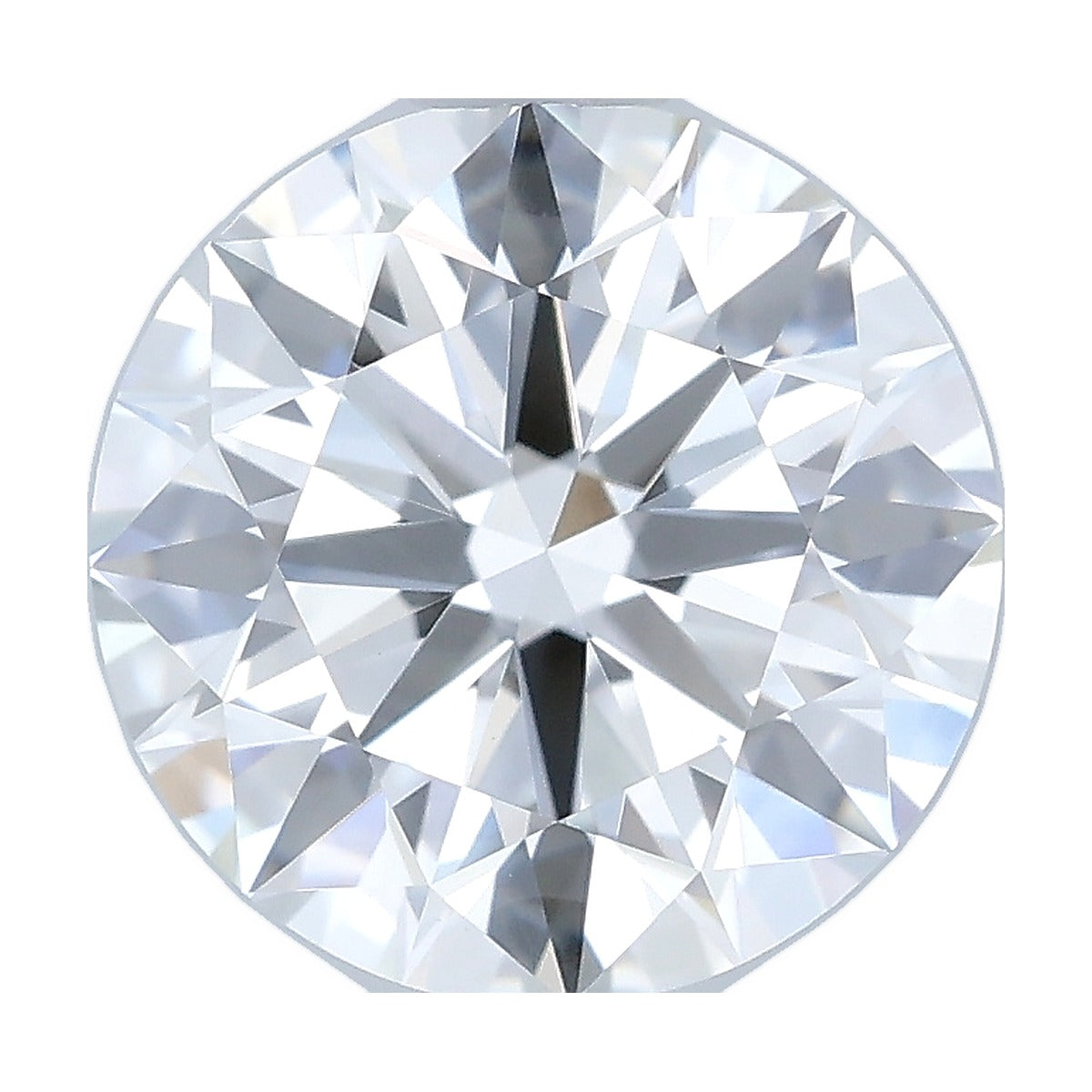 1.55 ct round lab-grown diamond, F color, VVS2 clarity, IGI certified, still from its 360° video