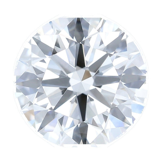 1.55 ct round lab-grown diamond, F color, VVS2 clarity, IGI certified, still from its 360° video