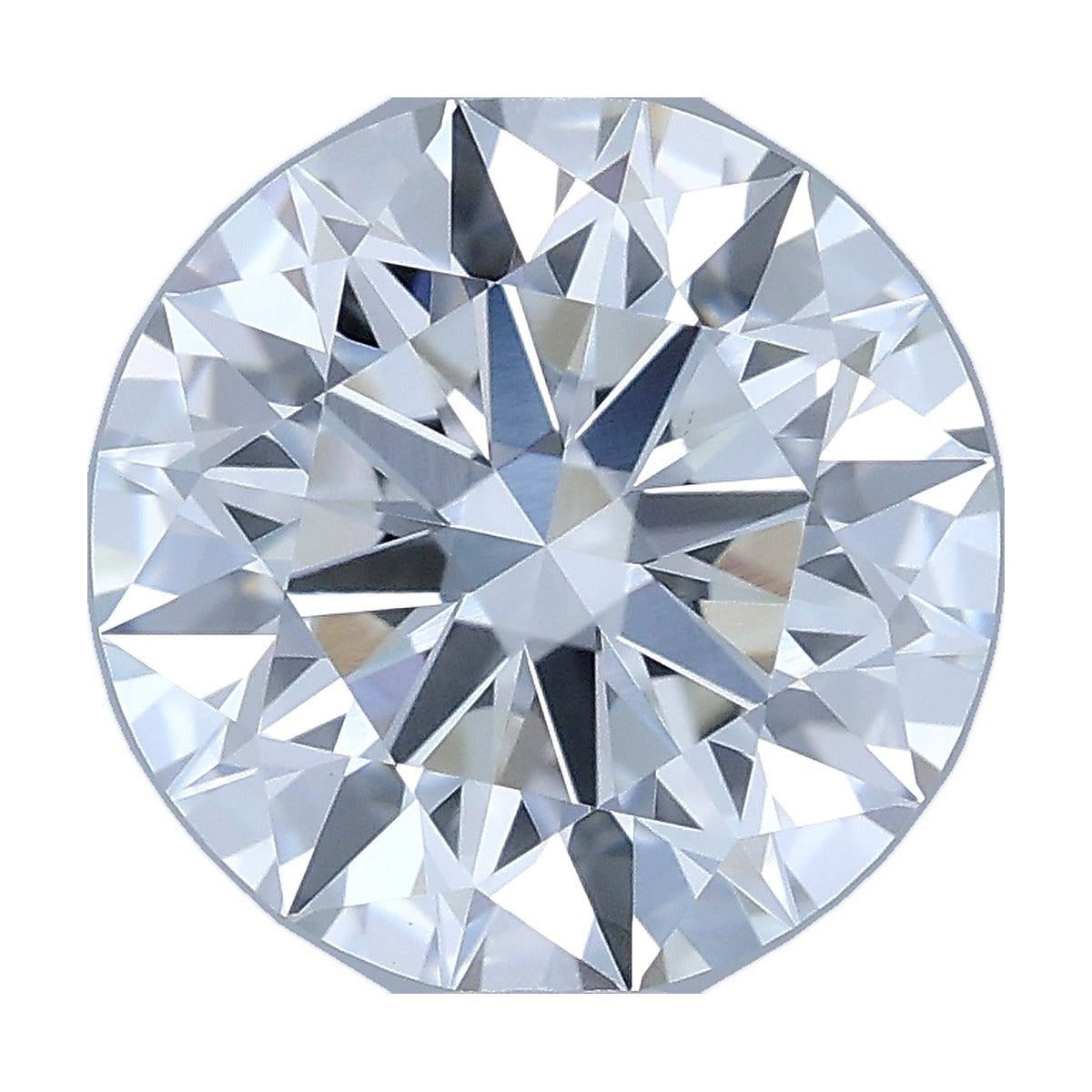 1.55 ct round lab-grown diamond, F color, VVS2 clarity, IGI certified, still from its 360° video
