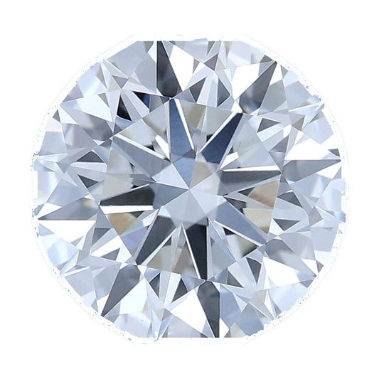 1.55 ct round lab-grown diamond, F color, VVS2 clarity, IGI certified, still from its 360° video
