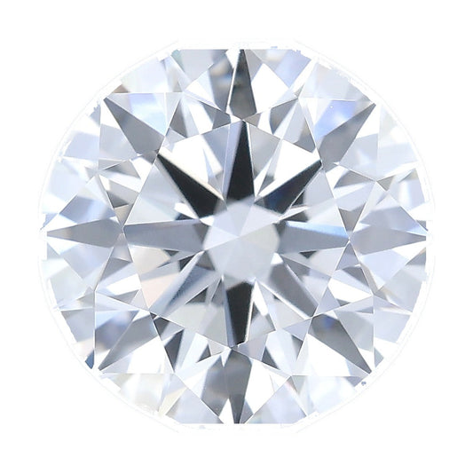 1.55 ct round lab-grown diamond, G color, VVS2 clarity, IGI certified, still from its 360° video