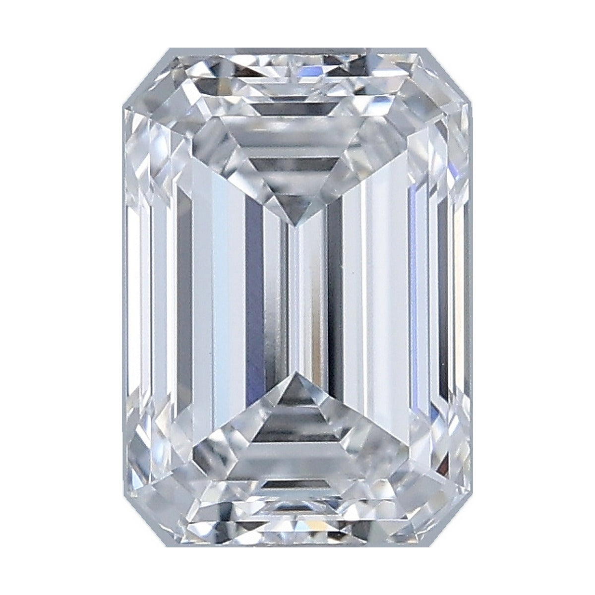 1.56 ct emerald lab-grown diamond, D color, VS1 clarity, IGI certified, still from its 360° video