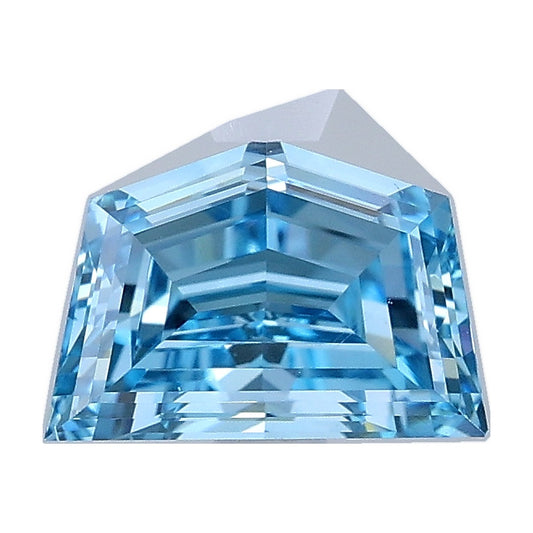 1.56 ct cadillac lab-grown diamond, fancy vivid blue, VS1 clarity, IGI certified, still from its 360° video