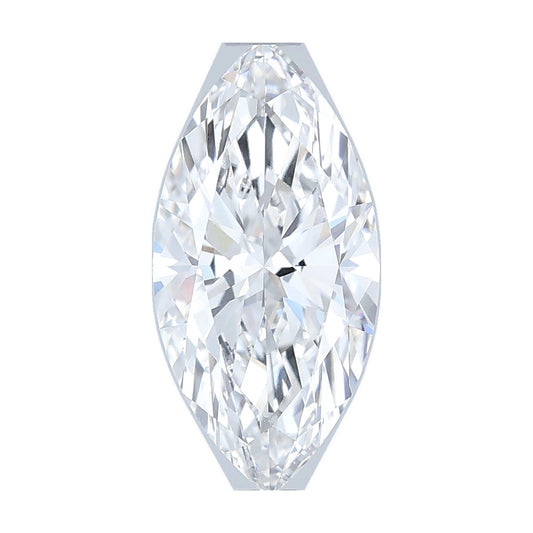 1.56 ct marquise lab-grown diamond, E color, VVS2 clarity, IGI certified, still from its 360° video