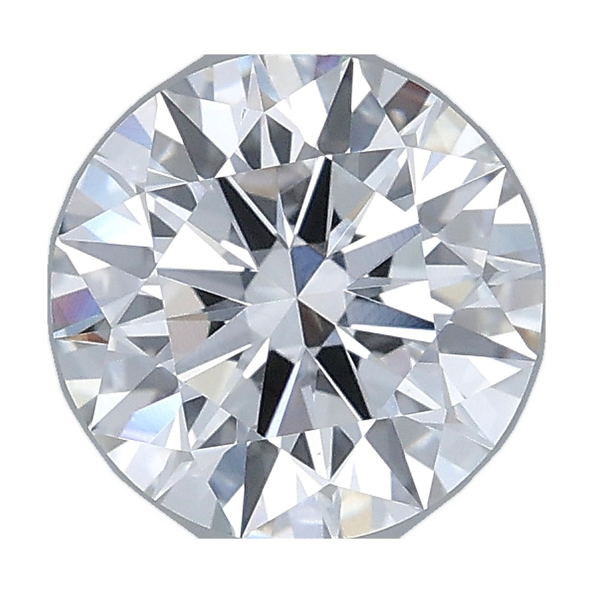 1.56 ct round lab-grown diamond, D color, VS1 clarity, IGI certified, still from its 360° video