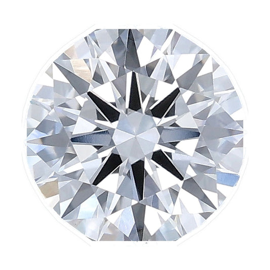 1.56 ct round lab-grown diamond, D color, VVS2 clarity, IGI certified, still from its 360° video