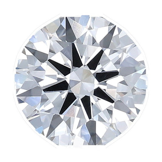 1.56 ct round lab-grown diamond, D color, VVS2 clarity, IGI certified, still from its 360° video