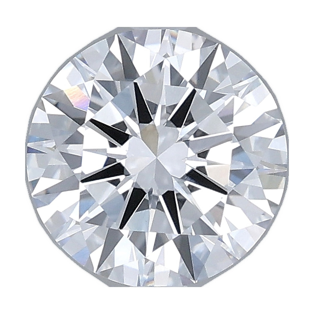 1.56 ct round lab-grown diamond, D color, VVS2 clarity, IGI certified, still from its 360° video