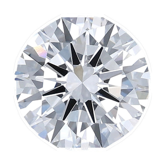 1.56 ct round lab-grown diamond, D color, VVS2 clarity, IGI certified, still from its 360° video