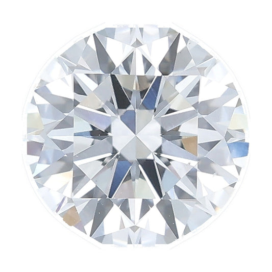 1.56 ct round lab-grown diamond, G color, VS2 clarity, IGI certified, still from its 360° video