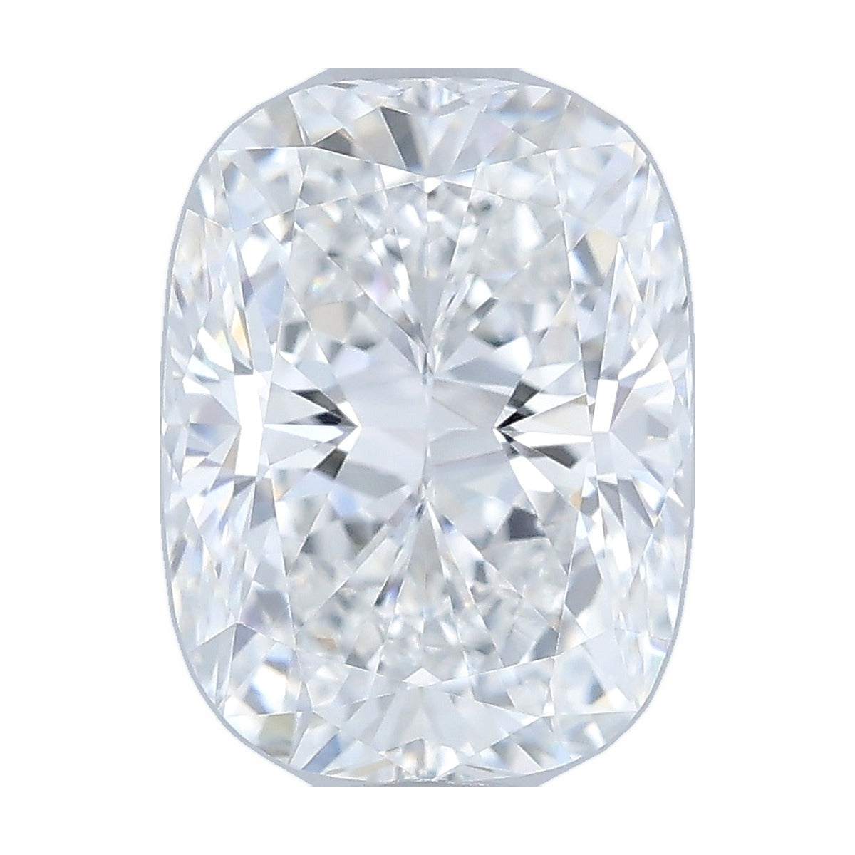 1.57 ct elongated cushion lab-grown diamond, E color, VVS2 clarity, IGI certified, still from its 360° video
