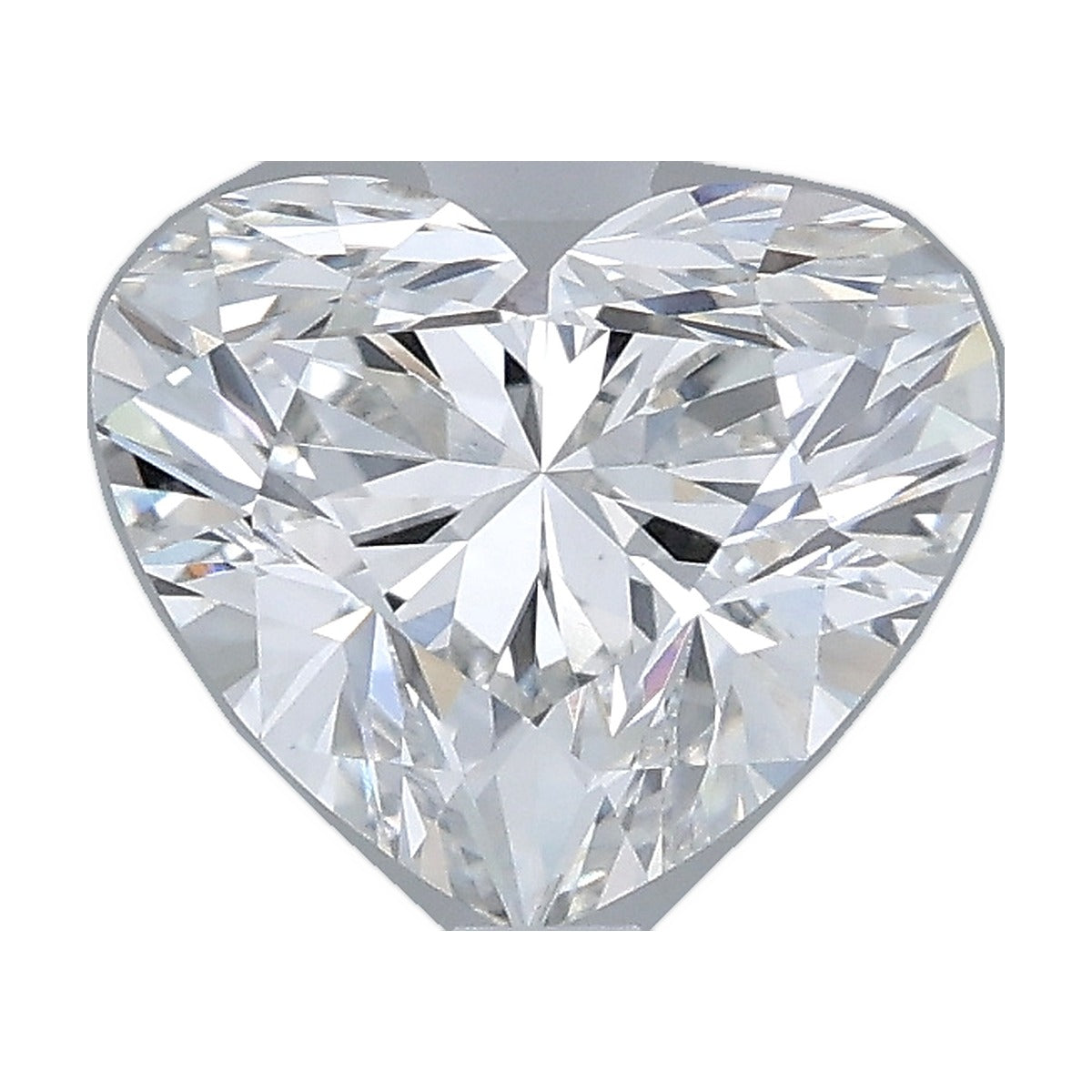 1.57 ct heart lab-grown diamond, F color, VS2 clarity, IGI certified, still from its 360° video