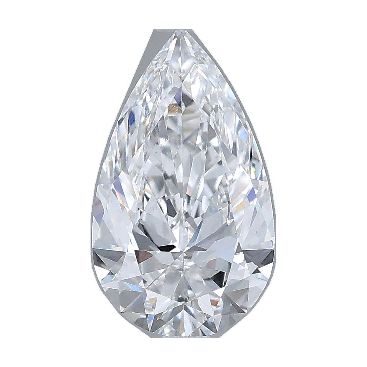 1.57 ct pear lab-grown diamond, D color, VS1 clarity, IGI certified, still from its 360° video