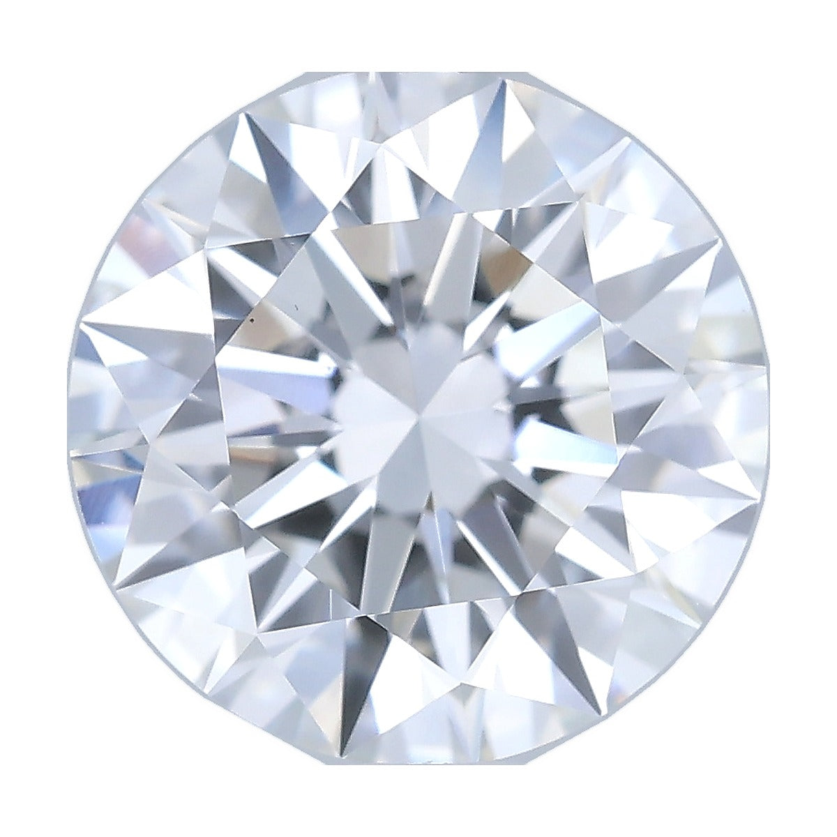 1.57 ct round lab-grown diamond, D color, VS1 clarity, IGI certified, still from its 360° video