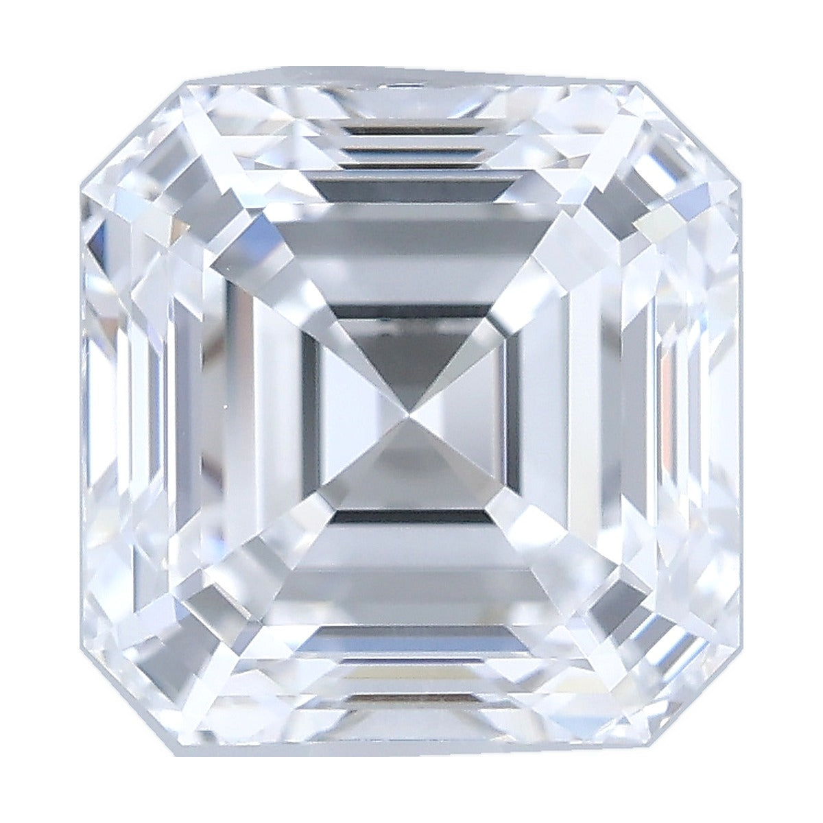 1.58 ct asscher lab-grown diamond, D color, VS2 clarity, IGI certified, still from its 360° video