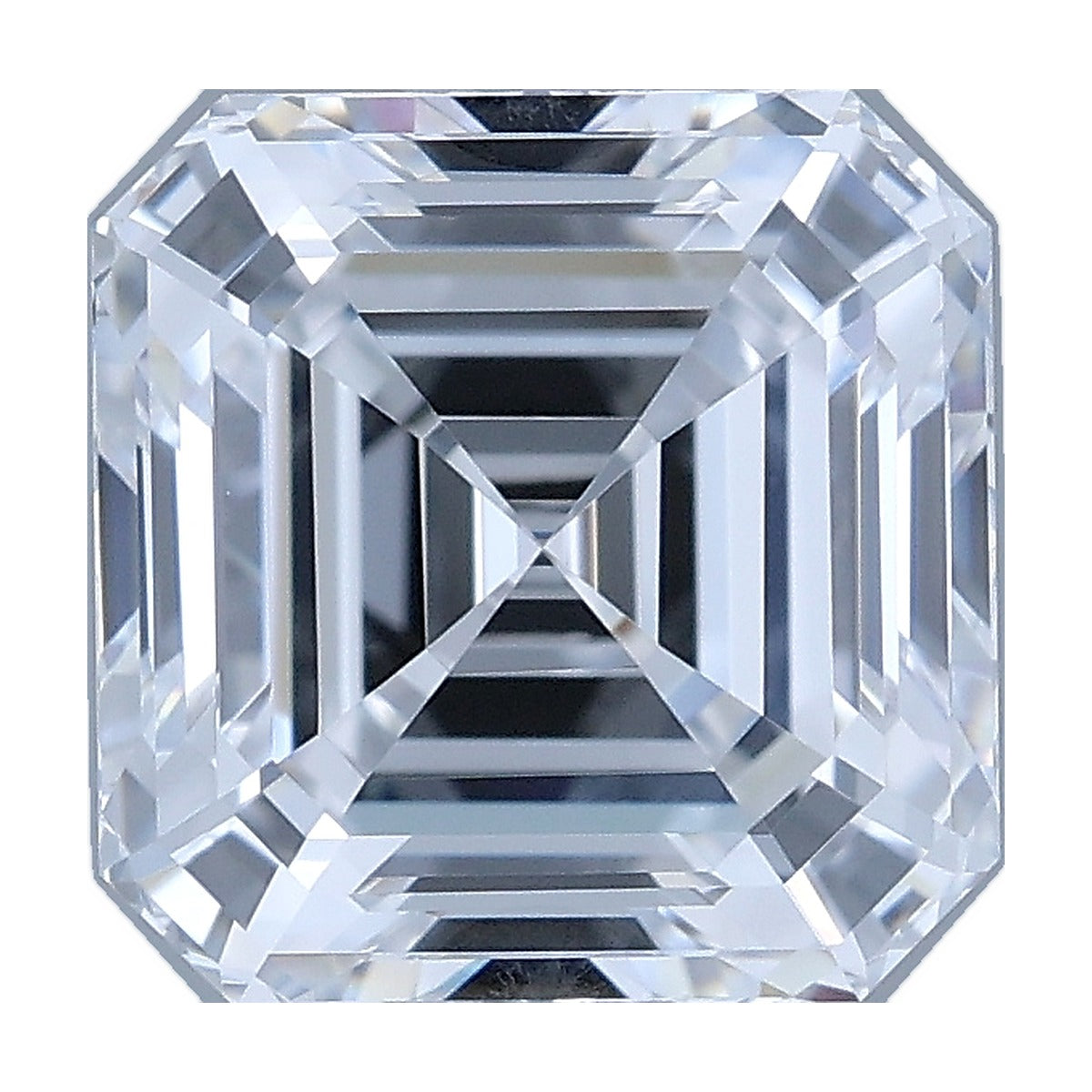 1.58 ct asscher lab-grown diamond, D color, VVS2 clarity, IGI certified, still from its 360° video