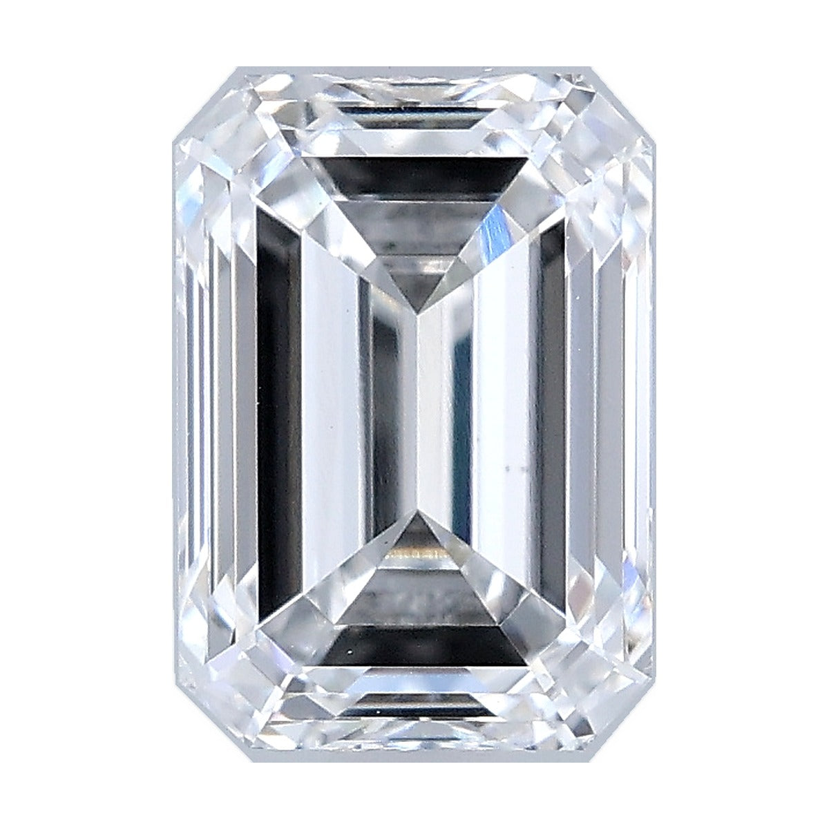 1.58 ct emerald lab-grown diamond, D color, VS1 clarity, IGI certified, still from its 360° video