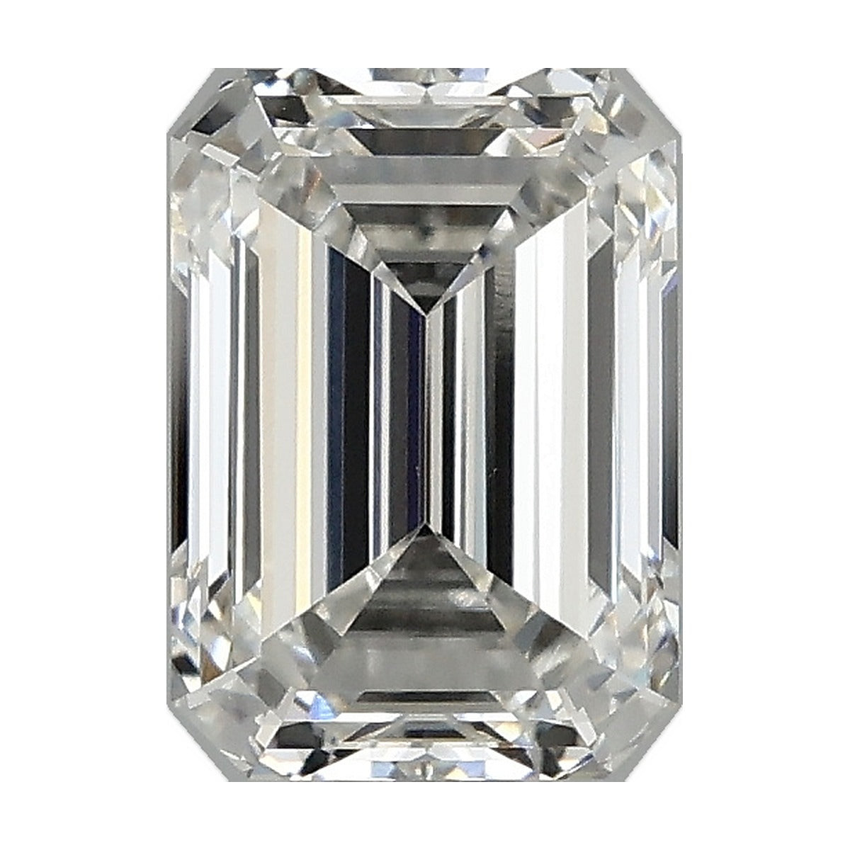 1.58 ct emerald lab-grown diamond, F color, IF clarity, IGI certified, still from its 360° video