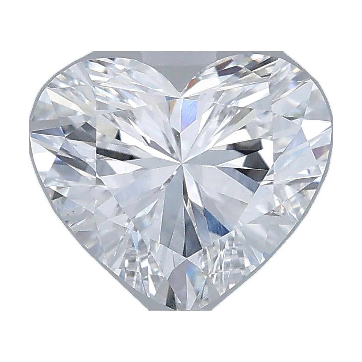 1.58 ct heart lab-grown diamond, D color, VS1 clarity, IGI certified, still from its 360° video