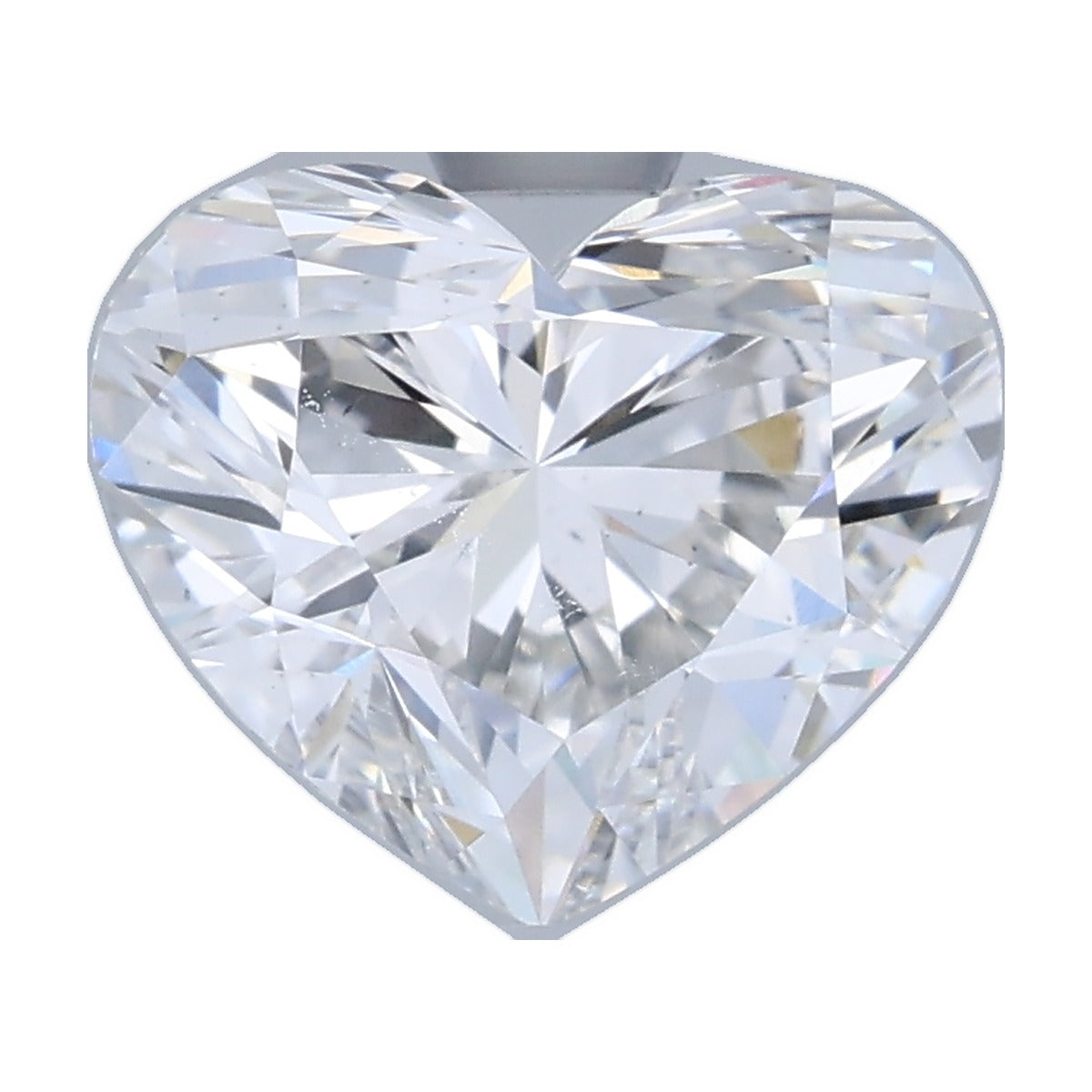 1.58 ct heart lab-grown diamond, F color, VS2 clarity, IGI certified, still from its 360° video