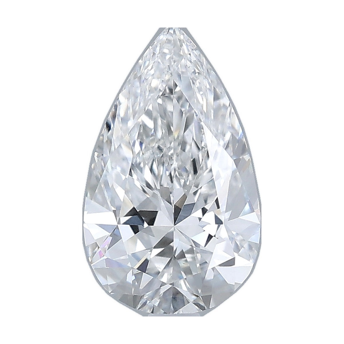 1.58 ct pear lab-grown diamond, E color, VS1 clarity, IGI certified, still from its 360° video