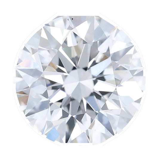1.58 ct round lab-grown diamond, E color, VS2 clarity, IGI certified, still from its 360° video