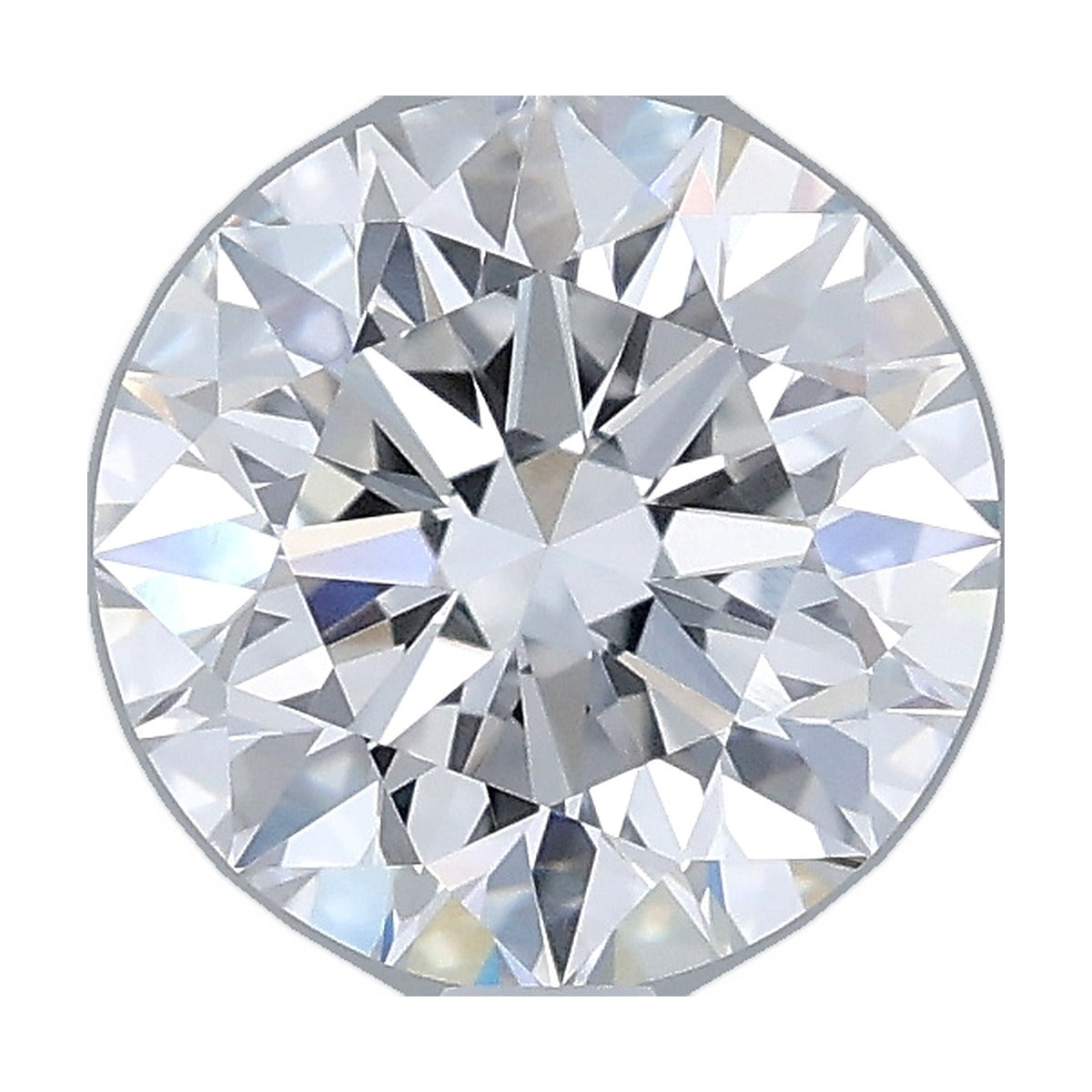 1.70 ct round lab-grown diamond, D color, VVS1 clarity, IGI certified, still from its 360° video