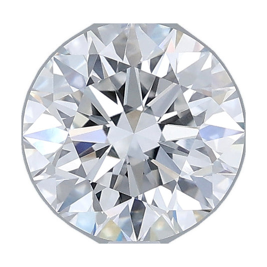 1.70 ct round lab-grown diamond, D color, VVS1 clarity, IGI certified, still from its 360° video