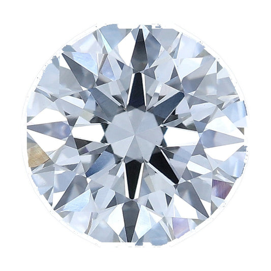 1.70 ct round lab-grown diamond, G color, VS1 clarity, IGI certified, still from its 360° video