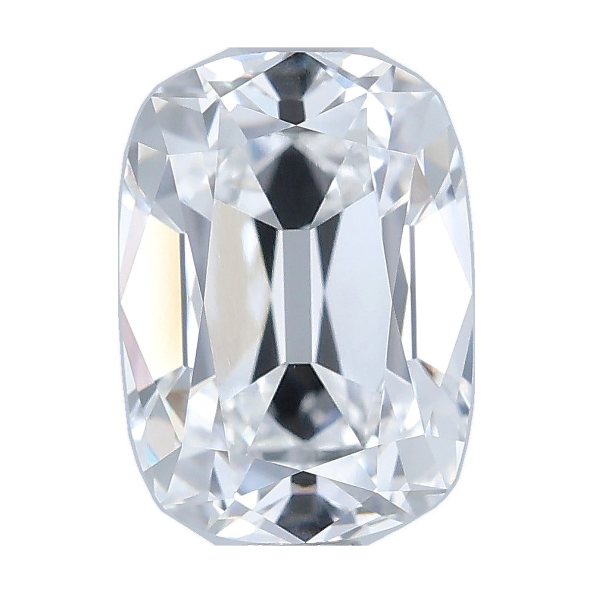 1.71 ct elongated old mine cushion lab-grown diamond, E color, VVS1 clarity, IGI certified, still from its 360° video