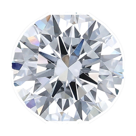 1.71 ct round lab-grown diamond, E color, VS1 clarity, IGI certified, still from its 360° video