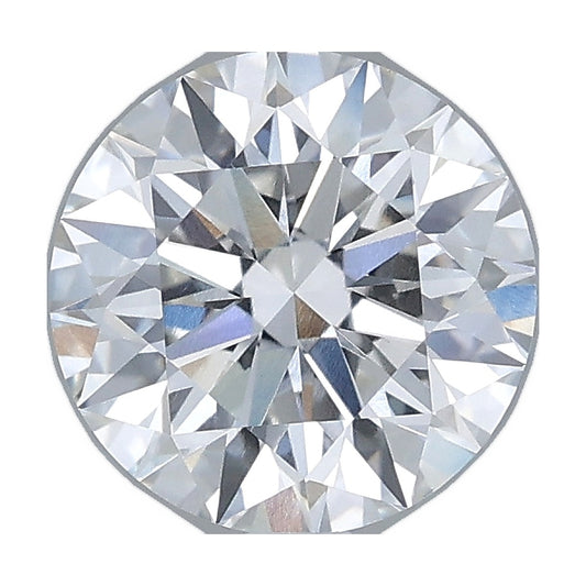 1.71 ct round lab-grown diamond, E color, VVS2 clarity, IGI certified, still from its 360° video
