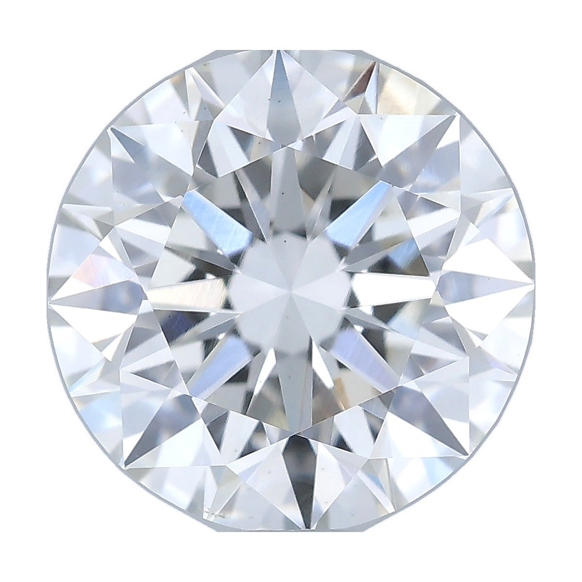 1.71 ct round lab-grown diamond, G color, VS2 clarity, IGI certified, still from its 360° video
