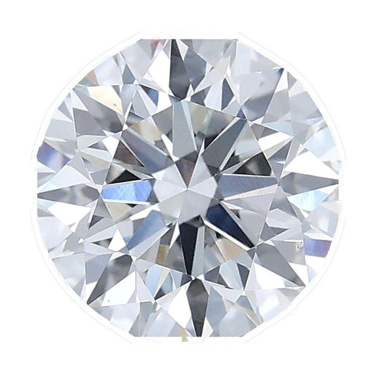 1.72 ct round lab-grown diamond, E color, VS1 clarity, IGI certified, still from its 360° video
