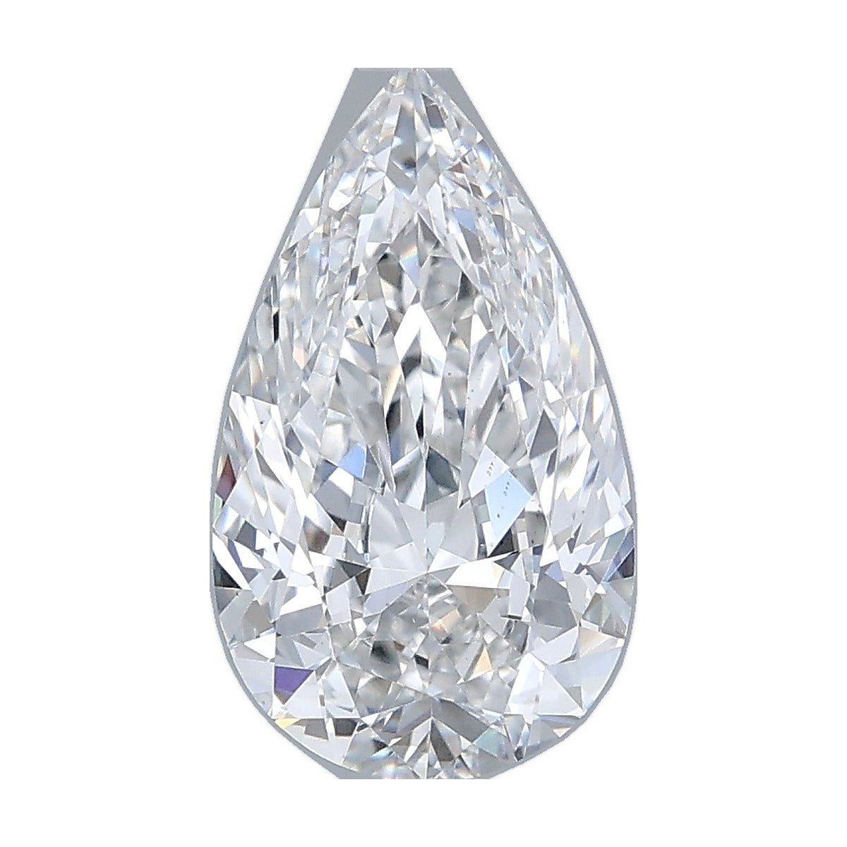 1.73 ct pear lab-grown diamond, F color, VS1 clarity, IGI certified, still from its 360° video
