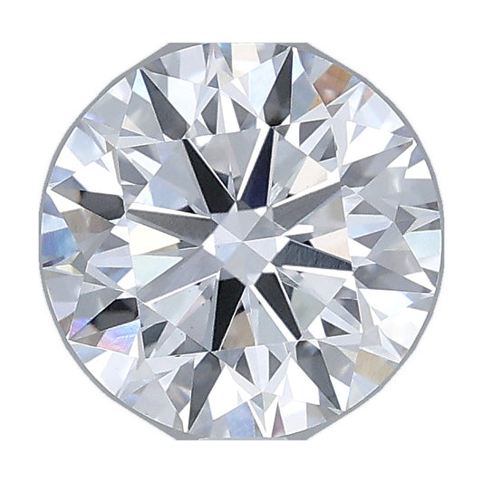 1.73 ct round lab-grown diamond, D color, VS1 clarity, IGI certified, still from its 360° video