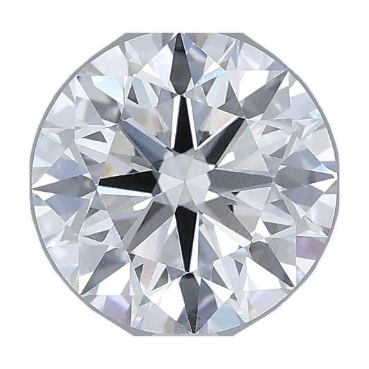 1.73 ct round lab-grown diamond, E color, VVS2 clarity, IGI certified, still from its 360° video