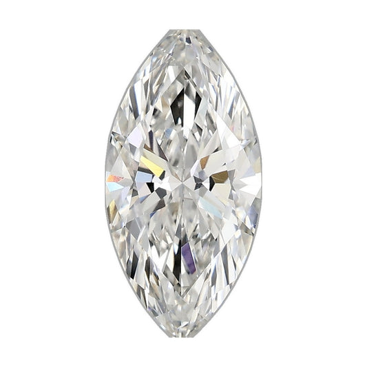 1.75 ct marquise lab-grown diamond, F color, VVS2 clarity, IGI certified, still from its 360° video