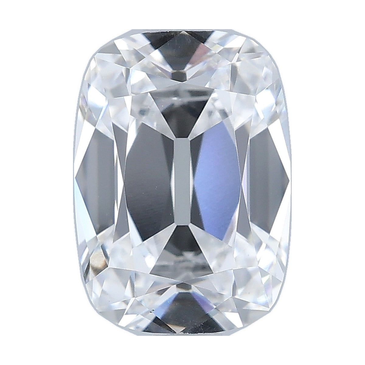 1.76 ct elongated old mine cushion lab-grown diamond, D color, VS1 clarity, IGI certified, still from its 360° video