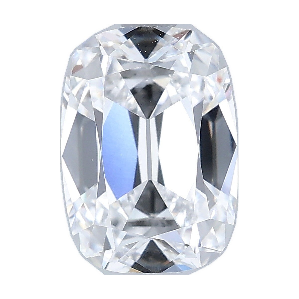 1.76 ct elongated old mine cushion lab-grown diamond, D color, VVS2 clarity, IGI certified, still from its 360° video